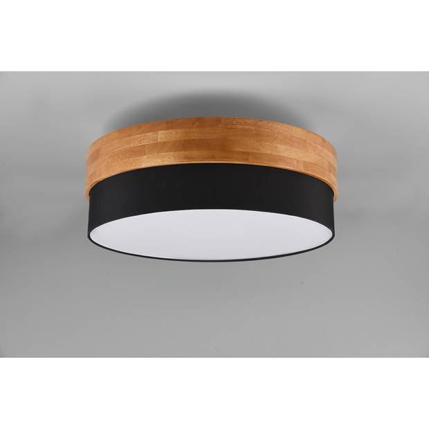 LED Plafondlamp - Plafondverlichting - Trion Sella - E14 Fitting - 3-lichts - Rond - Mat Nikkel/Zwart - Aluminium