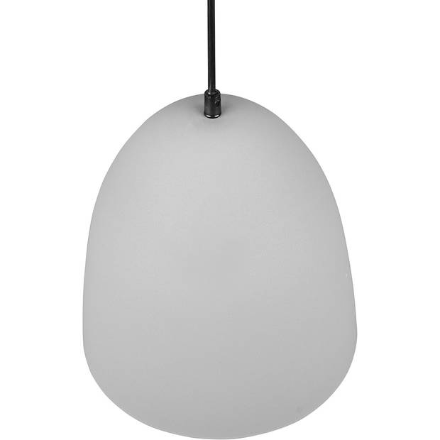 LED Hanglamp - Hangverlichting - Trion Lopez - E27 Fitting - 1-lichts - Rond - Mat Grijs - Aluminium