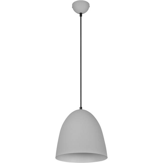 LED Hanglamp - Hangverlichting - Trion Lopez - E27 Fitting - 1-lichts - Rond - Mat Grijs - Aluminium