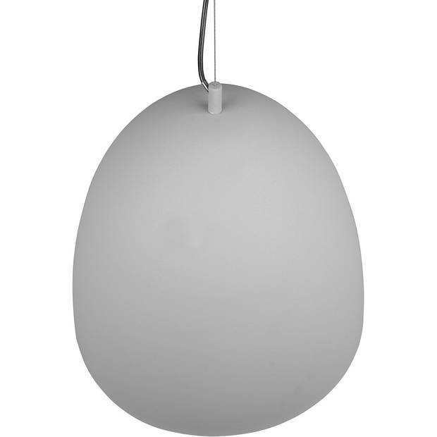 LED Hanglamp - Hangverlichting - Trion Lopez XL - E27 Fitting - 1-lichts - Rond - Mat Grijs - Aluminium