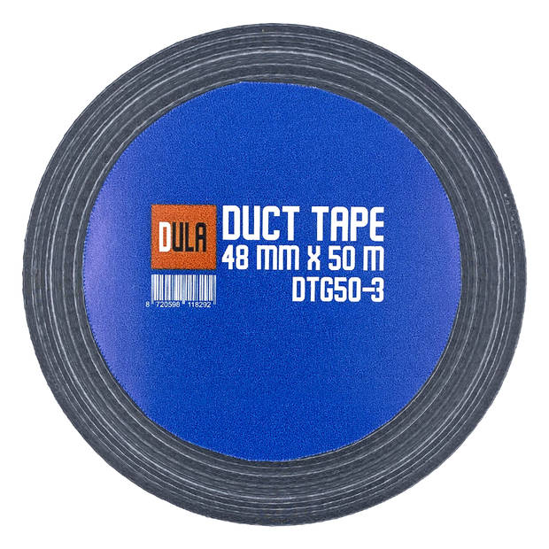 DULA Duct tape - Grijs - 50 mmx50m - 3 Rollen Ducktape - Zilver - Reparatie tape