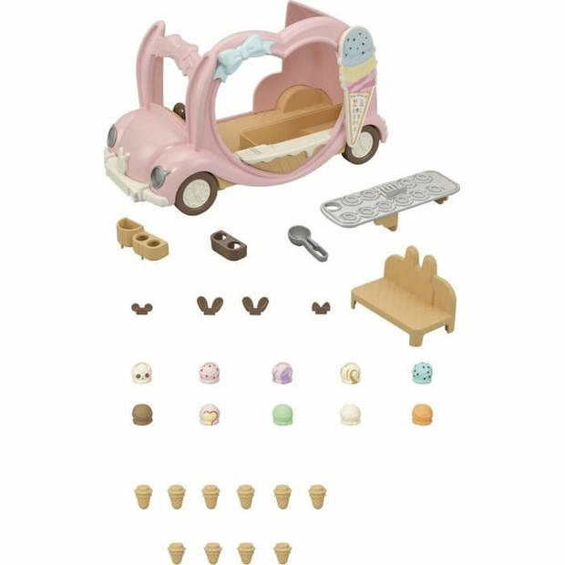 Pop Sylvanian Families Ice Cream Van Actiefiguren