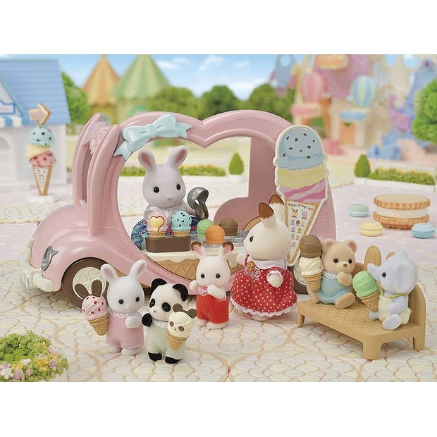 Pop Sylvanian Families Ice Cream Van Actiefiguren