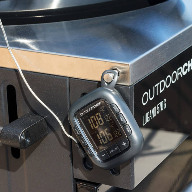 Outdoor Chef - BBQ Accessoire Kerntemperatuurmeter Check Gourmet - Kunststof - Grijs