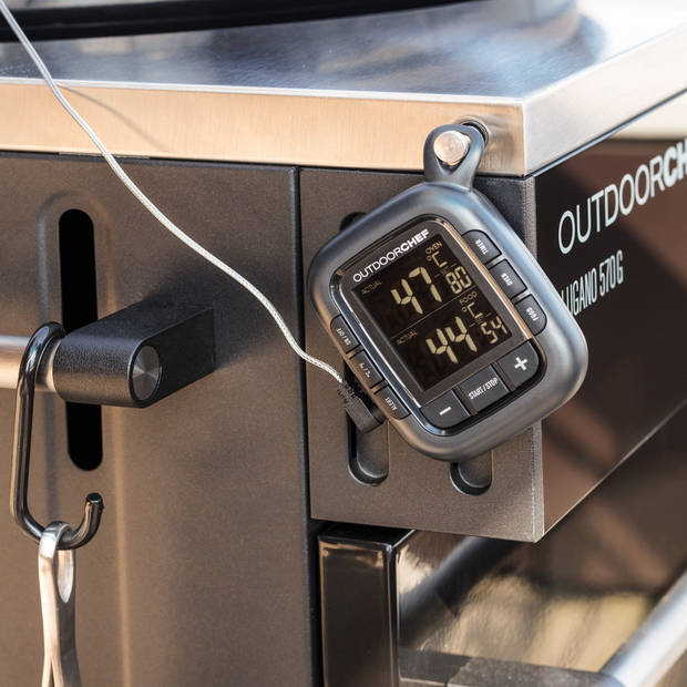 Outdoor Chef - BBQ Accessoire Kerntemperatuurmeter Check Gourmet - Kunststof - Grijs