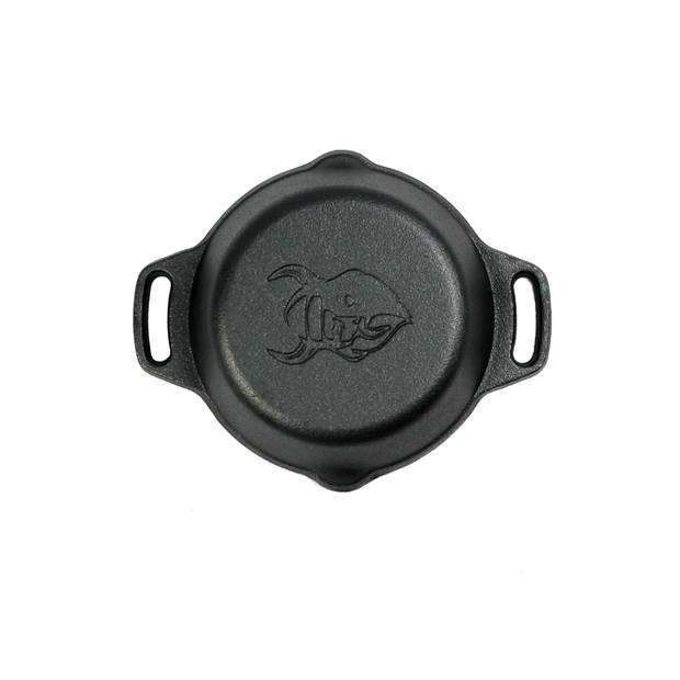 Valhal - Skillet Gietijzer met Handgrepen 15 cm - Gietijzer - Zwart