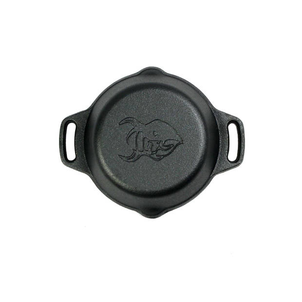 Valhal - Skillet Gietijzer met Handgrepen 15 cm - Gietijzer - Zwart