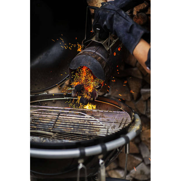 Rösle Barbecue - BBQ Accessoire Houtskool Starter - Roestvast Staal - Zilver