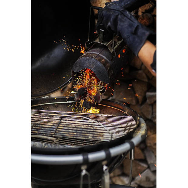 Rösle Barbecue - BBQ Accessoire Houtskool Starter - Roestvast Staal - Zilver