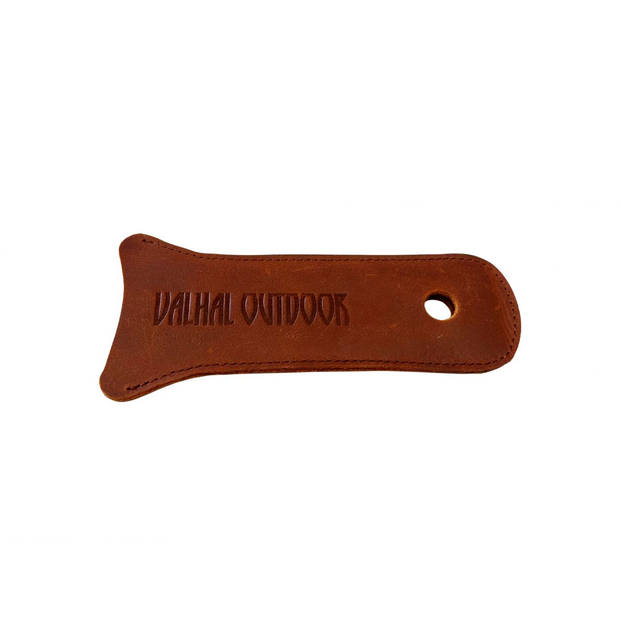 Valhal - BBQ Accessoire Handvatbeschermer Leder - Leer - Bruin