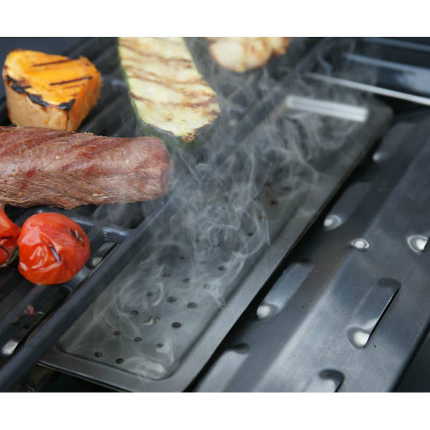 Outdoor Chef - BBQ Accessoire Rookbox Dual - Roestvast Staal - Zilver