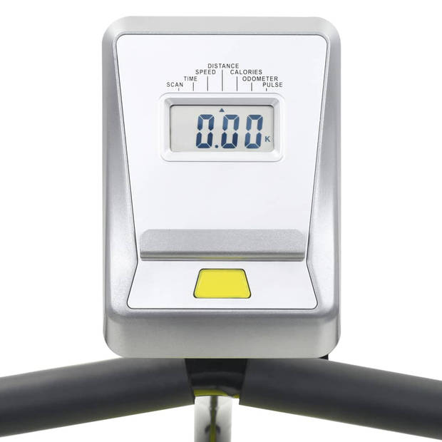 vidaXL Ligfiets hometrainer magnetisch met hartslagmeter