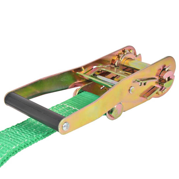 vidaXL Slackline 15 m x 50 mm 150 kg groen