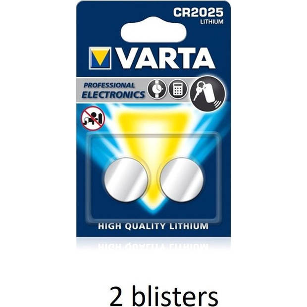 Varta CR2025 Lithium 3V - 4 stuks