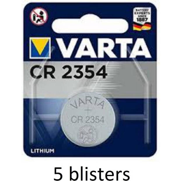 5x Varta CR2354 Lithium knoopcel batterij 3V