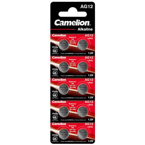 Camelion AG12 LR43 Alkaline 10 stuks