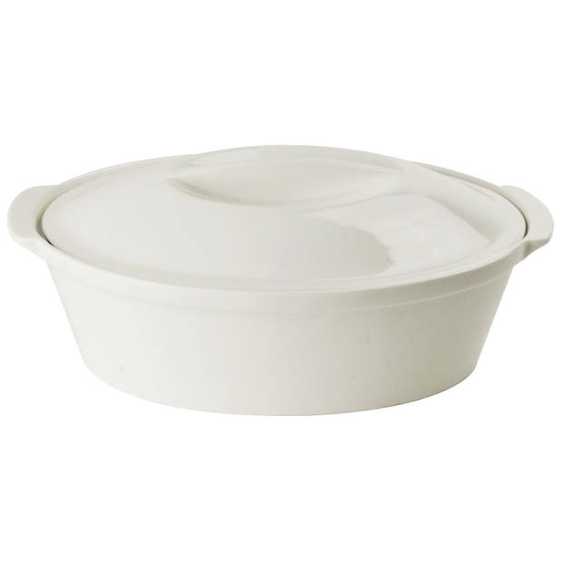 Gusta Ovenschaal ovaal 30cm wit