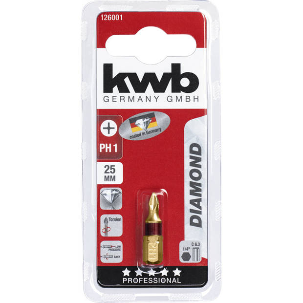 KWB Bit Phillips 1 - 25 mm DIAMOND