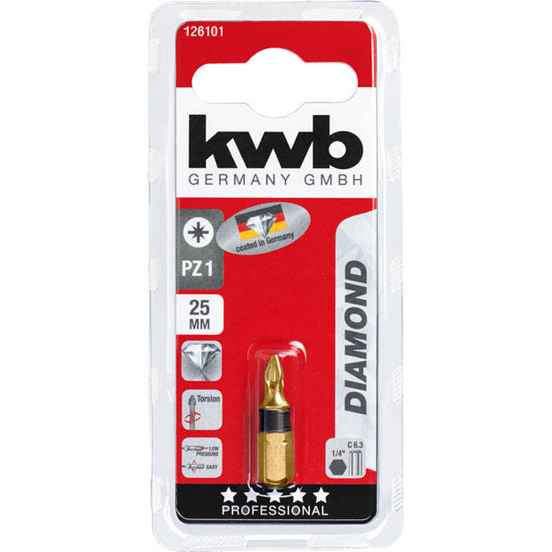 KWB Bit Pozidriv 1 - 25 mm DIAMOND