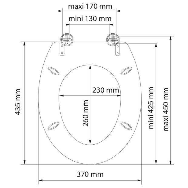 SCHÜTTE Toiletbril SEA STONE MDF