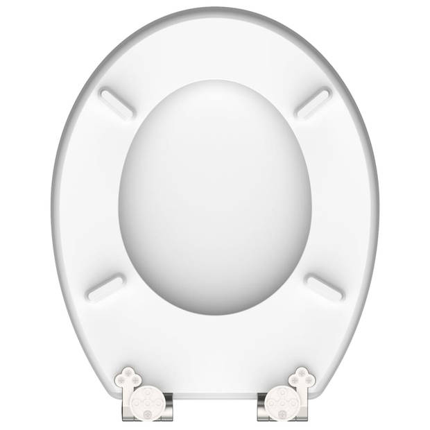 SCHÜTTE Toiletbril met soft-close BLUE WOOD MDF hoogglans