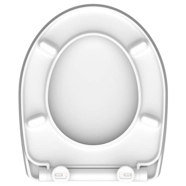 SCHÜTTE Toiletbril met soft-close quick-release hoogglans ROUND DIPS