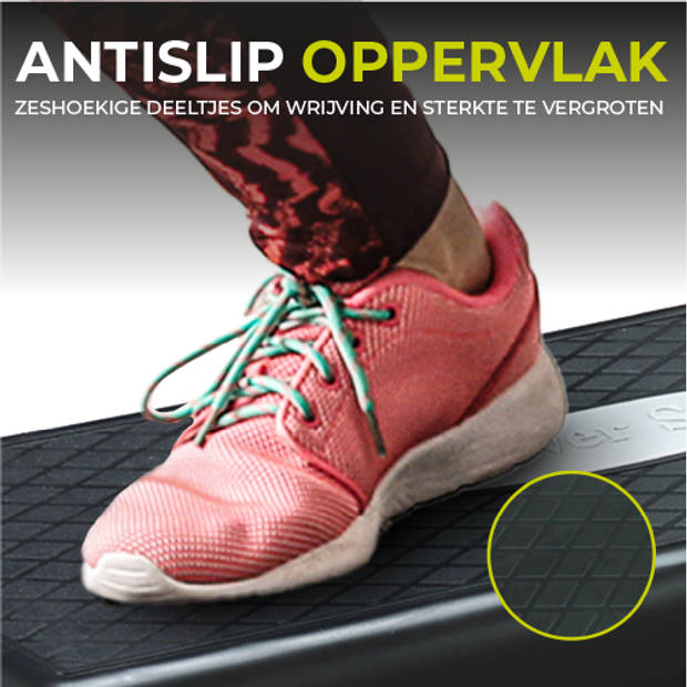 MaxxSport Aerobic Step - Stepbank - Fitness step - Fitness bank - In Hoogte Verstelbaar - 68 cm