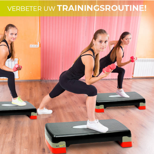 MaxxSport Aerobic Step - Stepbank - Fitness step - Fitness bank - In Hoogte Verstelbaar - 68 cm