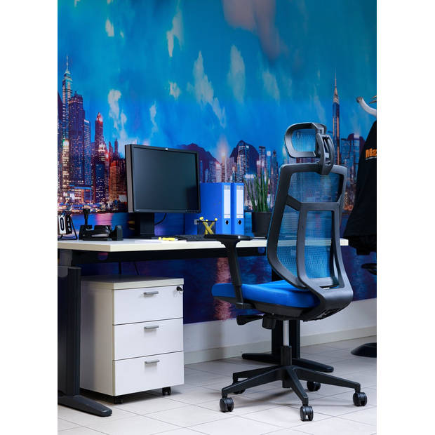 MaxxHome Senior Executive Luxe Ergonomische Bureaustoel High-end - Blauw