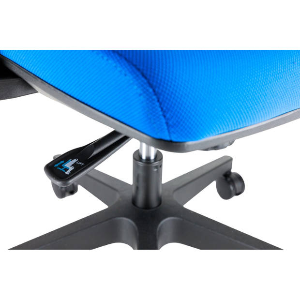 MaxxHome Senior Executive Luxe Ergonomische Bureaustoel - Verstelbaar - Netbekleding - High-end - Blauw