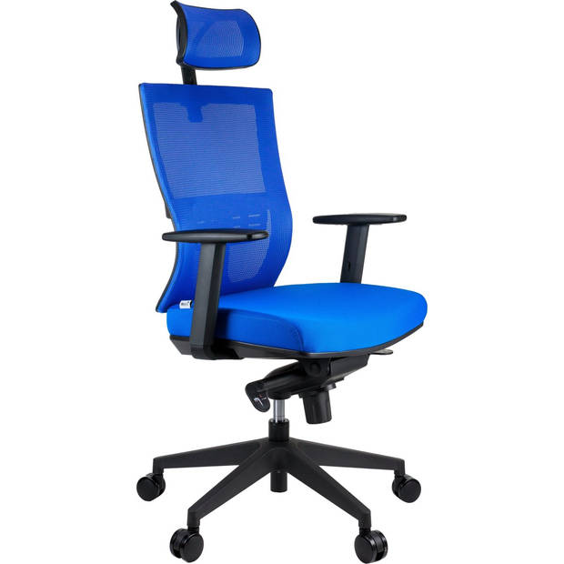 MaxxHome Luxe Mesh Ergonomische Bureaustoel - High-end - Blauw