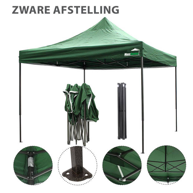 MaxxGarden Easy-up Partytent - 3x3m - Stalen Frame (groen)