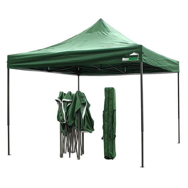 MaxxGarden Easy-up Partytent - 3x3m - Stalen Frame (groen)