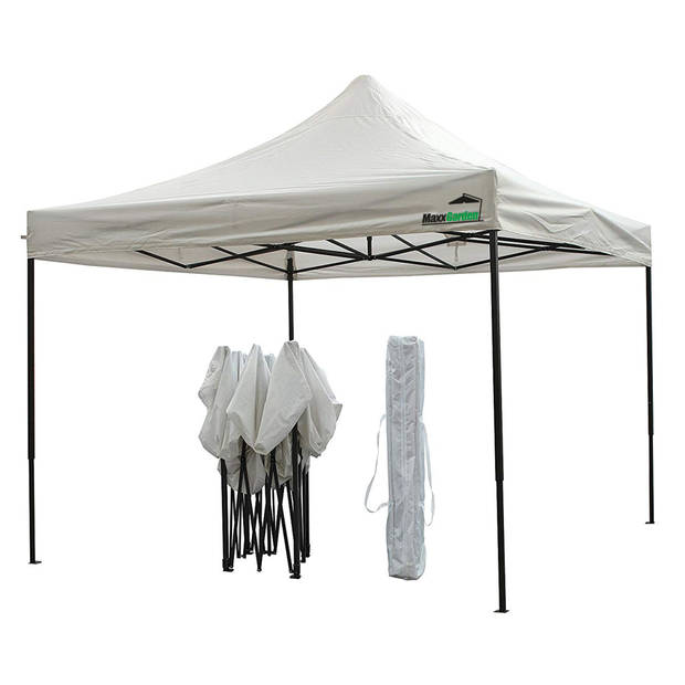 MaxxGarden Easy-up Partytent - 3x3m - Stalen Frame - wit