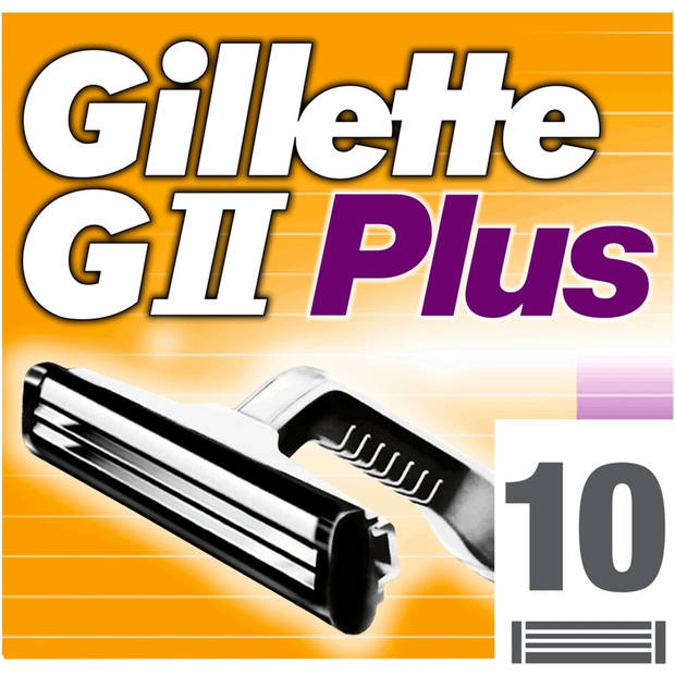 Gillette GII Plus Navulmesjes Mannen - 10 stuks