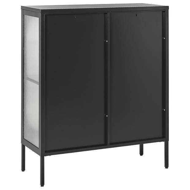 Beliani SARRE - Sideboard-Zwart-Staal