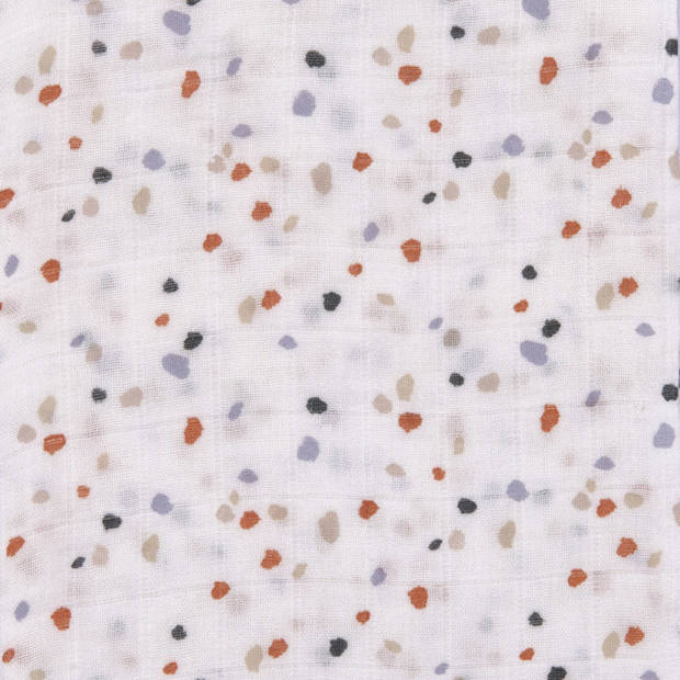 Lässig hydrofiele luier Heavenly soft swaddle doek - 3 stuks L Tiny Farmer Speckles 80 x 80 cm