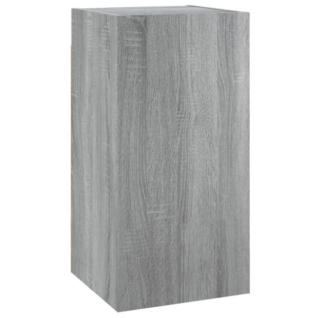 vidaXL Tv-meubelen 2 st 30,5x30x60 cm bewerkt hout grijs sonoma eiken