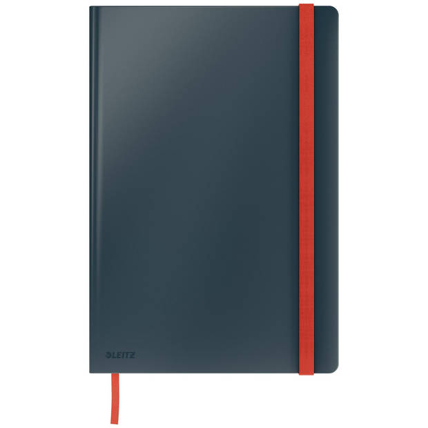 Leitz Cosy notitieboek met harde kaft, voor ft B5, gelijnd, grijs