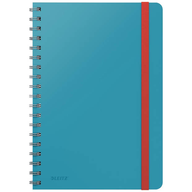 Leitz Cosy notitieboek met spiraalbinding, voor ft B5, gelijnd, blauw