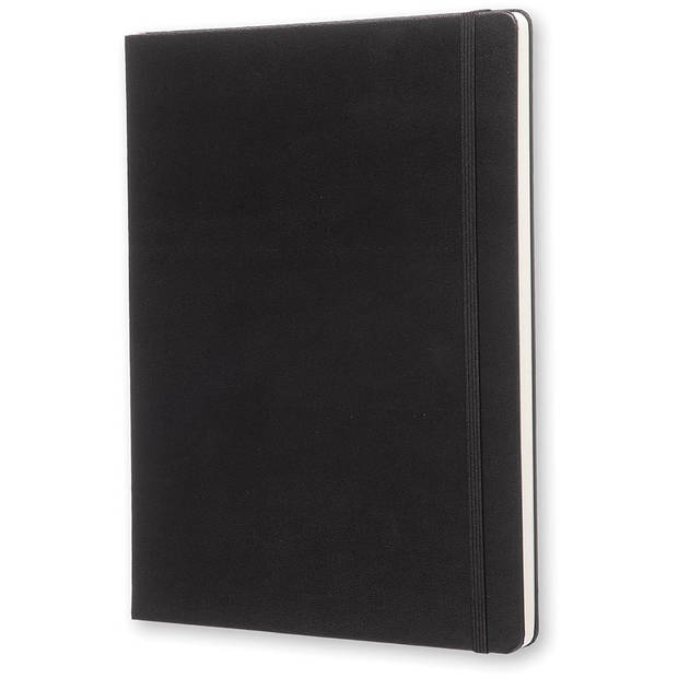 Moleskine notitieboek, ft 19 x 25 cm, effen, harde cover, 192 blad, zwart
