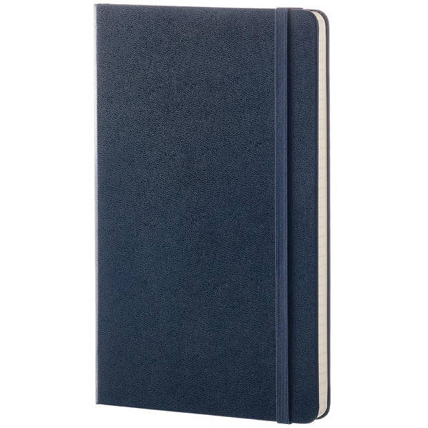 Moleskine notitieboek, ft 13 x 21 cm, gelijnd, harde cover, 240 blad, saffier