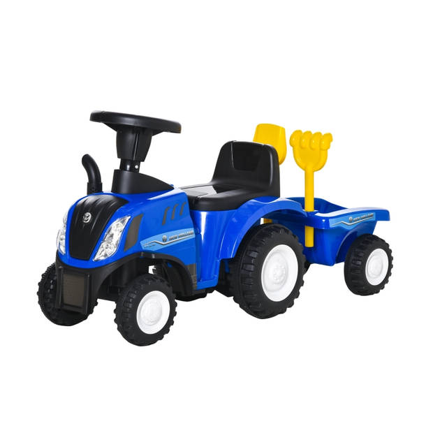 Tractor - Loopwagen - Loopauto - Met aanhanger - Buitenspeelgoed - 91 cm x 29 cm x 44 cm