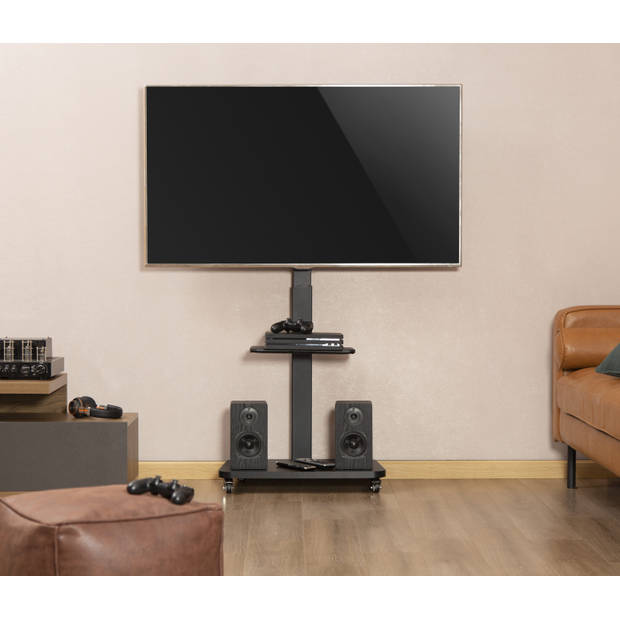 TV standaard verrijdbaar - draaibaar - 37 inch tot 75 inch