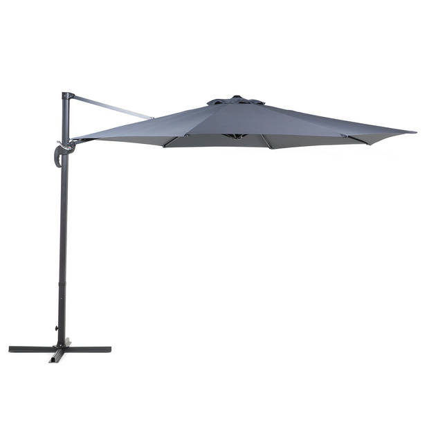 Beliani SAVONA - Cantilever parasol-Grijs-Polyester