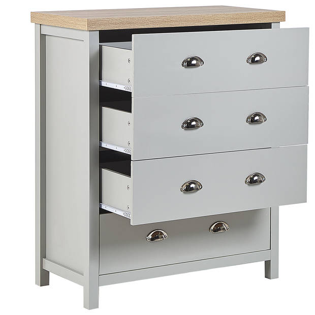 Beliani CLIO - Commode-Grijs-Vezelplaat