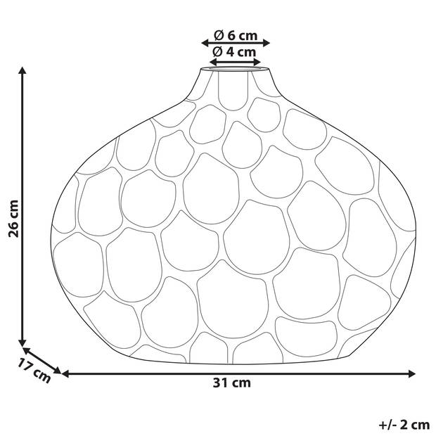 Beliani TIMGAD - Bloemenvaas-Zilver-Aluminium