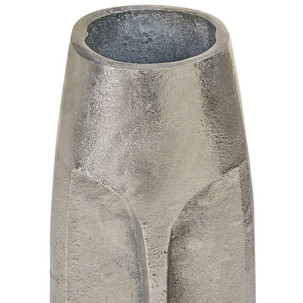 Beliani CARAL - Bloemenvaas-Zilver-Aluminium