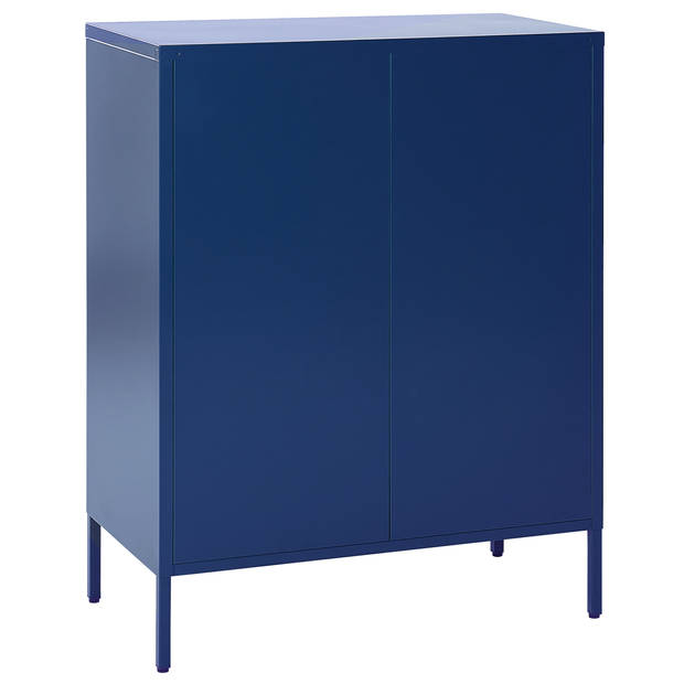 Beliani WAKATIPU - Sideboard-Blauw-Staal