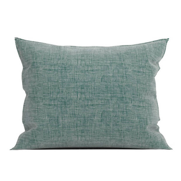 Zo Home Lino Kussensloop Linnen Look - emerald green 60x70cm